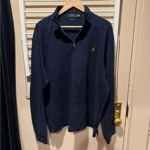 XL Polo Ralph Lauren Navy Quarter-Zip Pullover